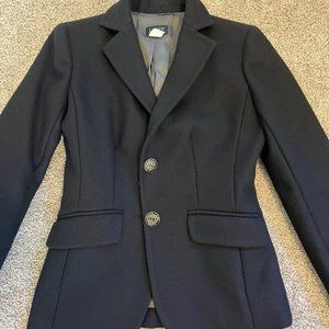 J. Crew women's wool black jacket 0 size
